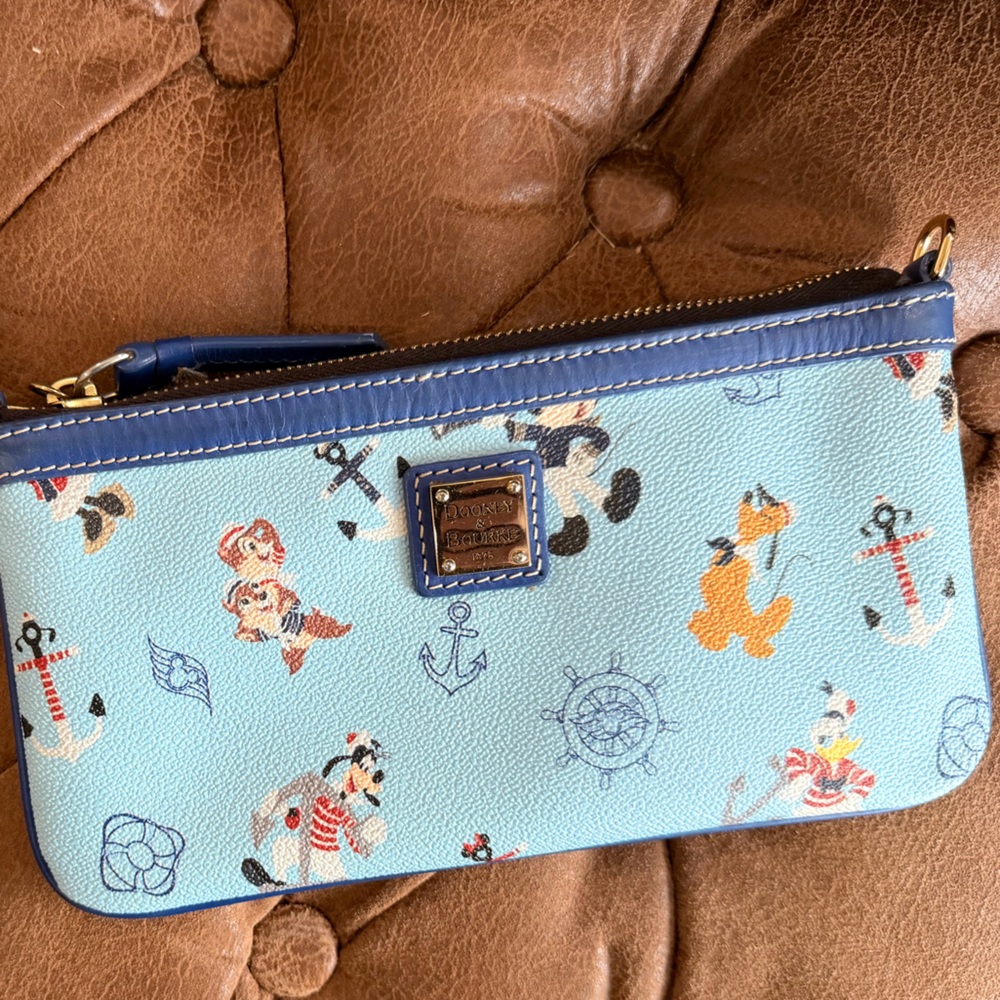 Dooney & Bourke Blue Nautical Clutch